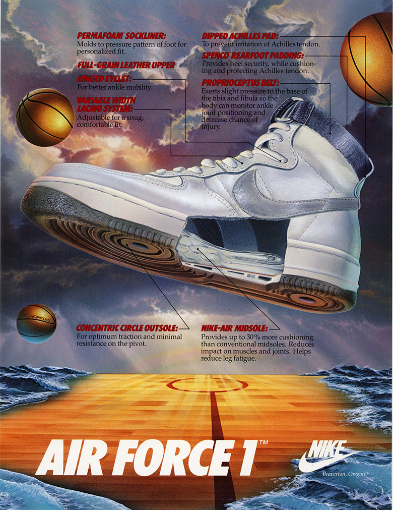 Basket Nike Air Force 1 : l'histoire d 