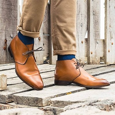 chukka boots en cuir camel in corio Nos coups de coeur