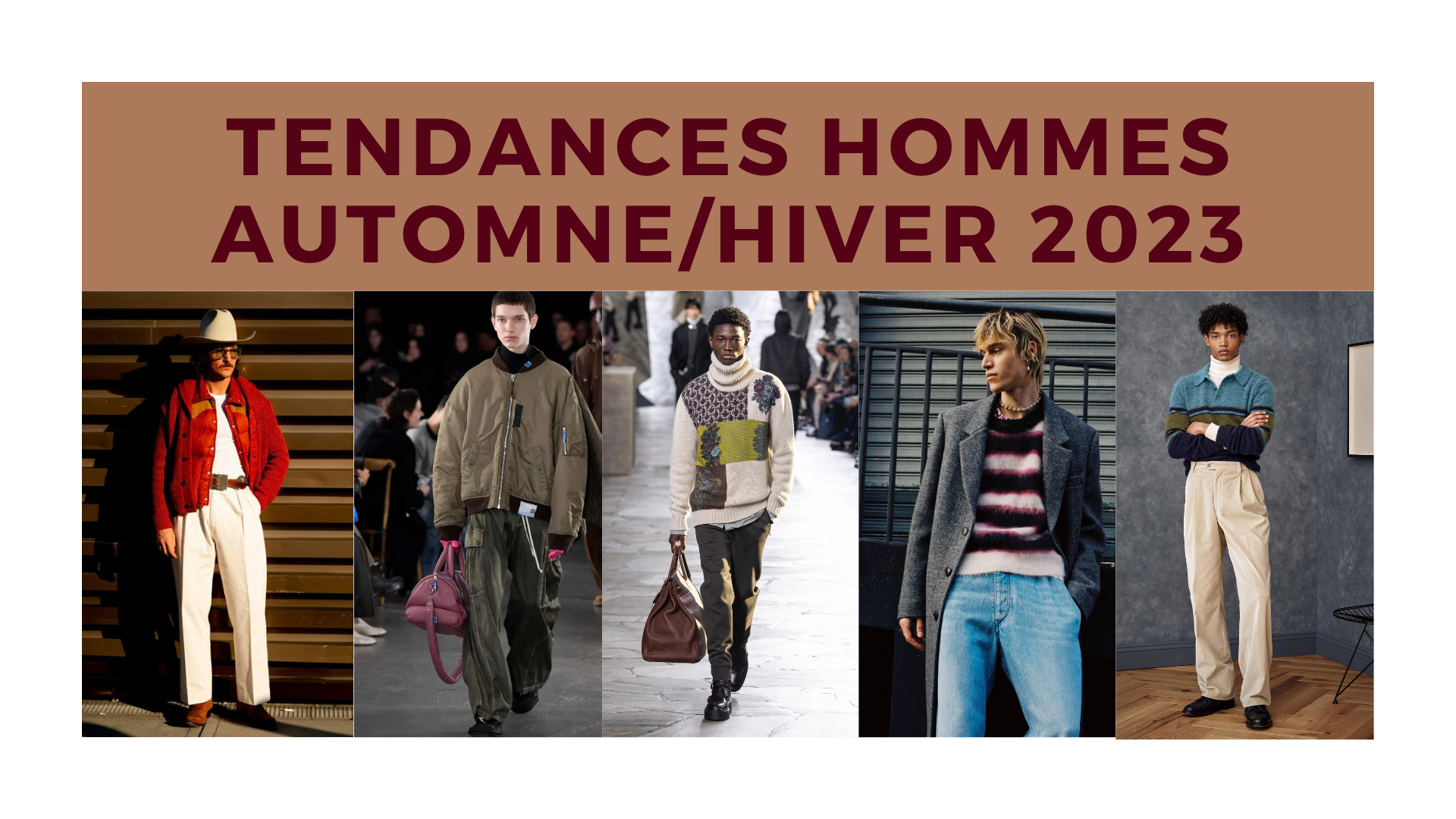 Tendances mode masculine Automne-Hiver 2023